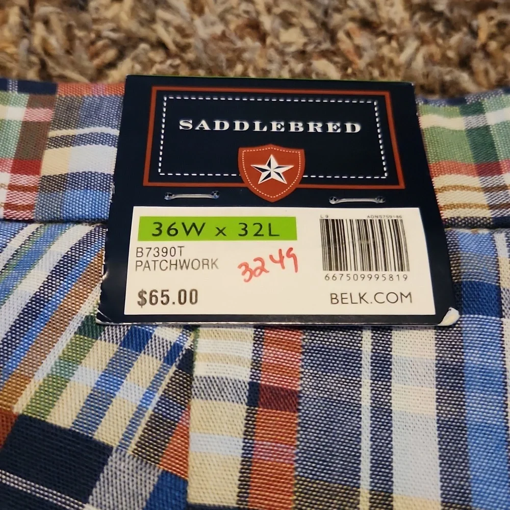 Saddlebred Multicolor Plaid Men’s Pants